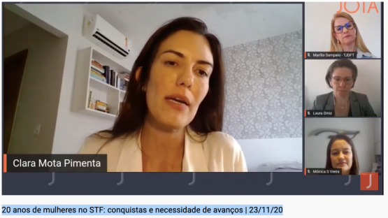 Ajufe debate importância da participação feminina no Poder Judiciário em webinar do JOTA